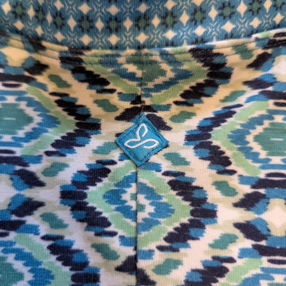 prAna Cali Dress-Blue Geometric Pattern Knee Length Dress Size SM - Picture 6 of 7